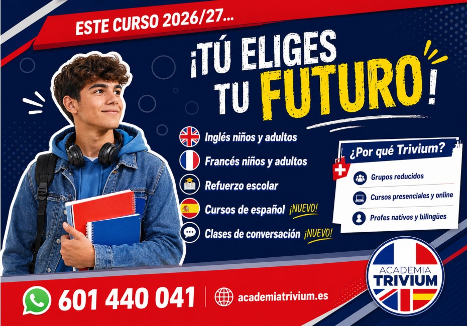 Cursos inglés, francés y español 2026-2027