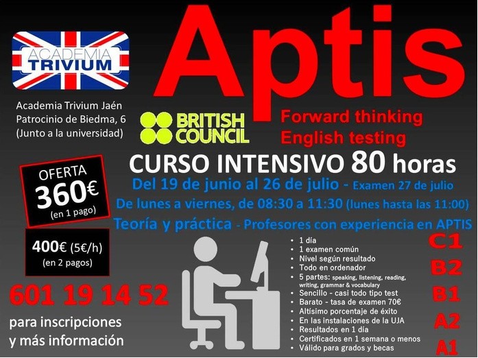 Curso APTIS Junio-Julio 2017