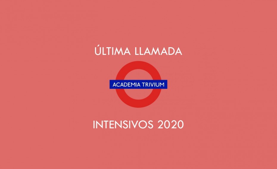 ¡ÚLTIMA LLAMADA! INTENSIVOS 2020