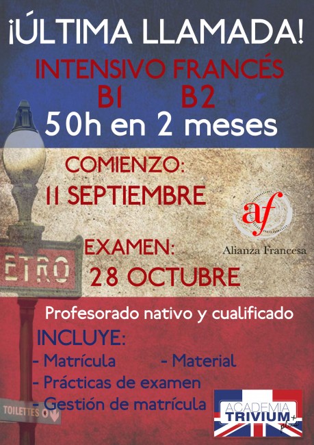 Intensivos de Francés en septiembre 2017