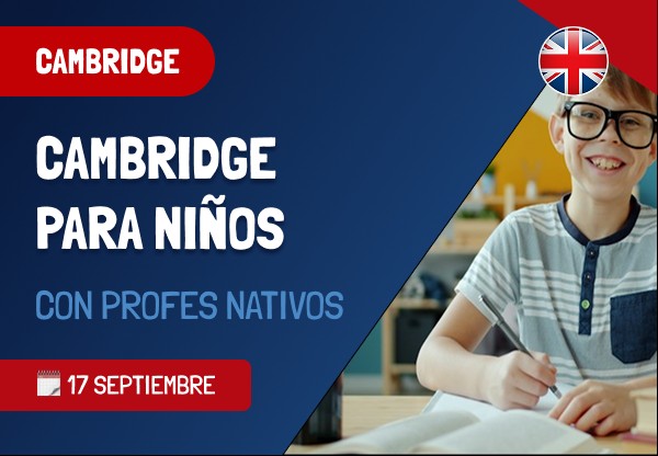 Horarios Cambridge para niños y adolescentes curso 26/27