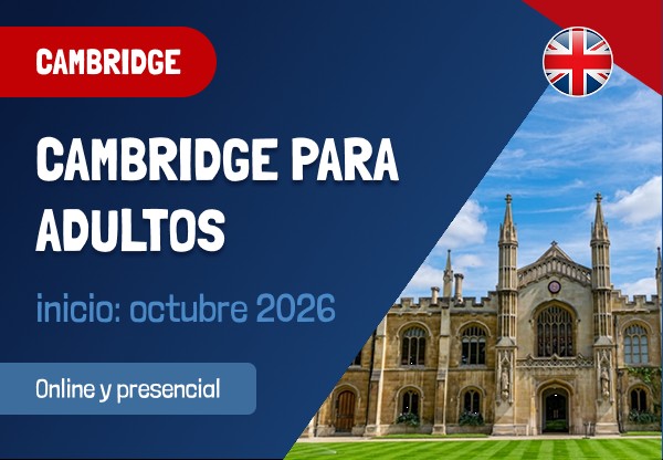 Cursos anuales Cambridge adultos 2026/2027